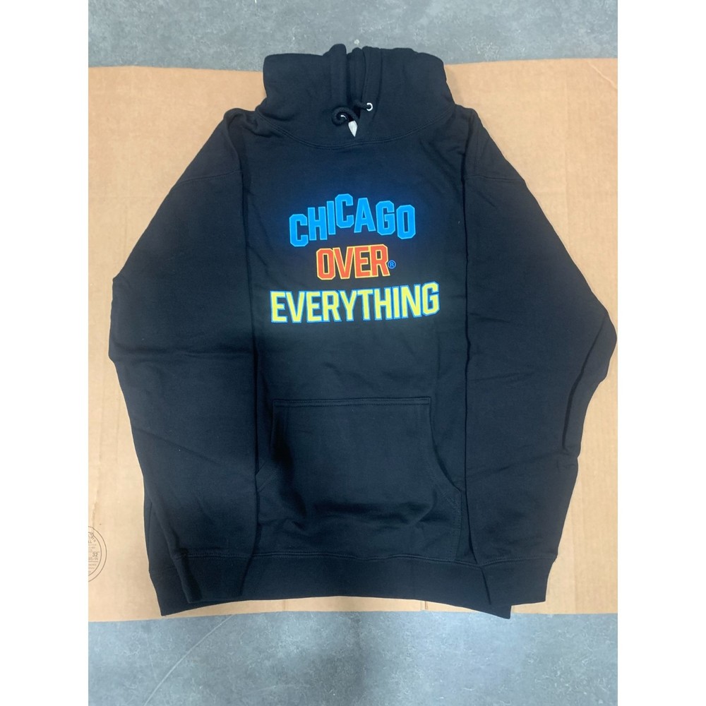 Rello CHICAGO OVER EVERYTHING Re-Envisioned Classic Hoodie, Black